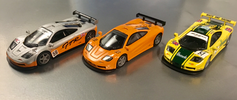 Illustration for article titled Custom 1/64 Kyosho McLaren F1 GTRs